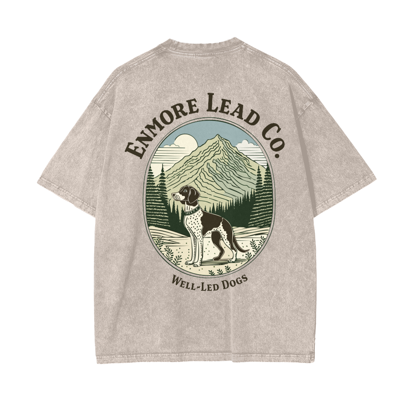 Enmore Lead Co Emblem Front Unisex Tee (Apricot)