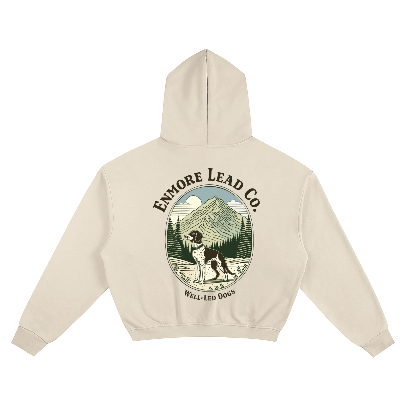 Enmore Lead Co WELL-LED DOGS MOTIF Boxy Hoodie