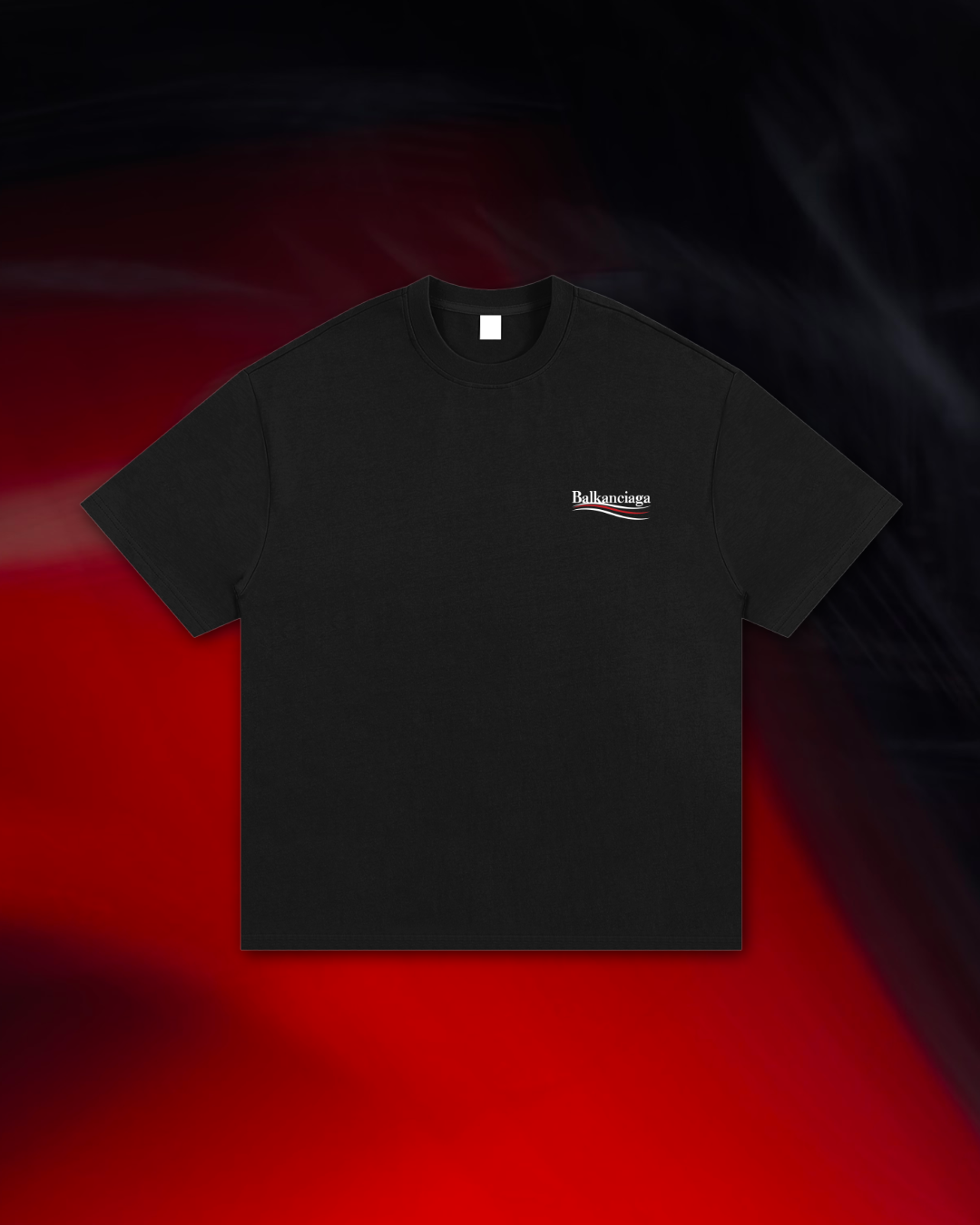 BALKANCIAGA TOURIST (Black) Essential Heavyweight Cotton T-Shirt