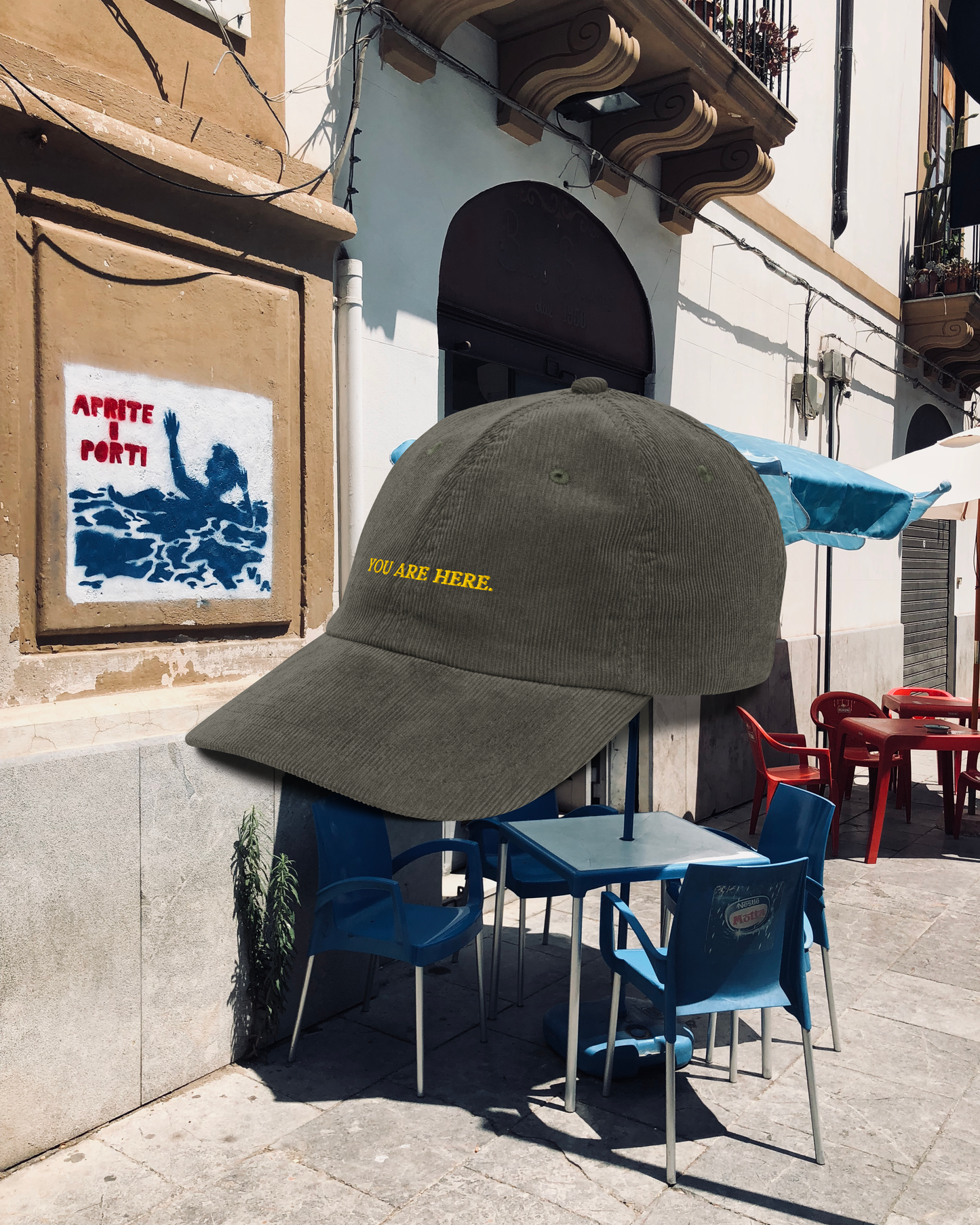 YOU ARE HERE Corduroy Dad Hat
