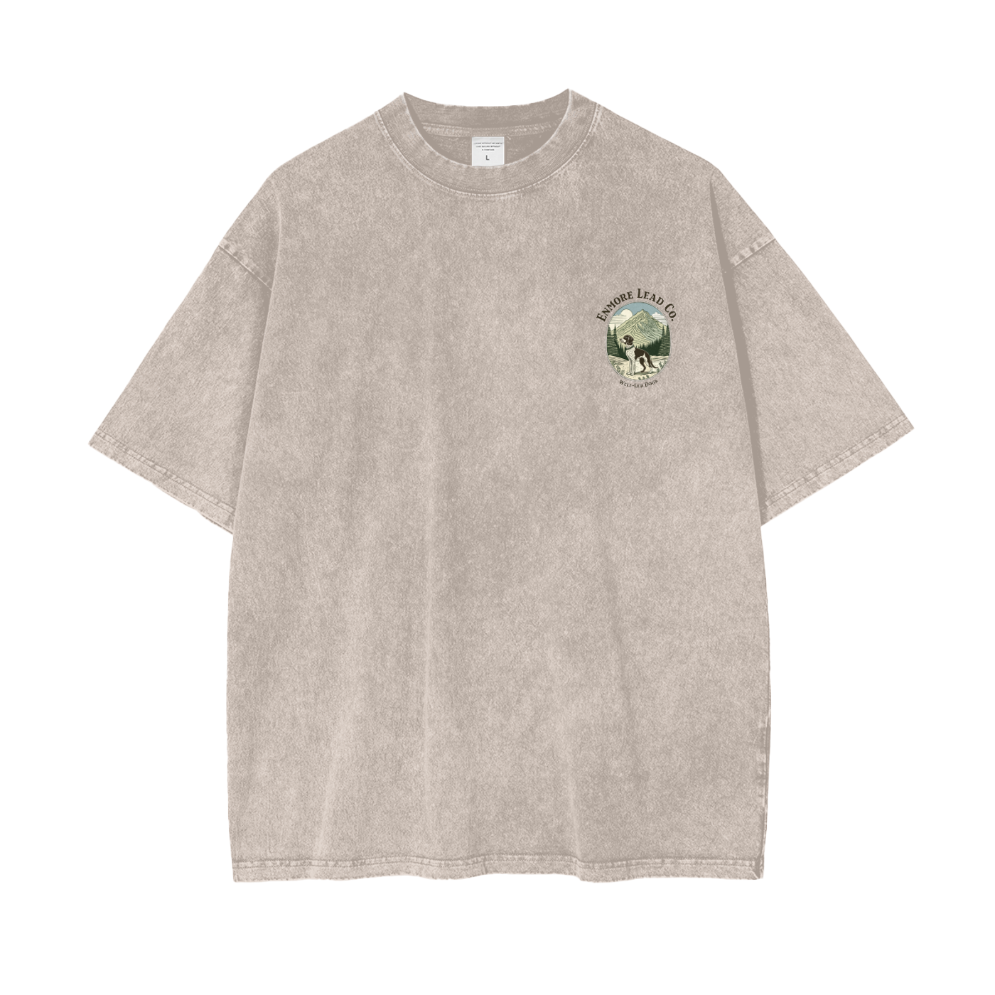 Enmore Lead Co Emblem Front Unisex Tee (Apricot)