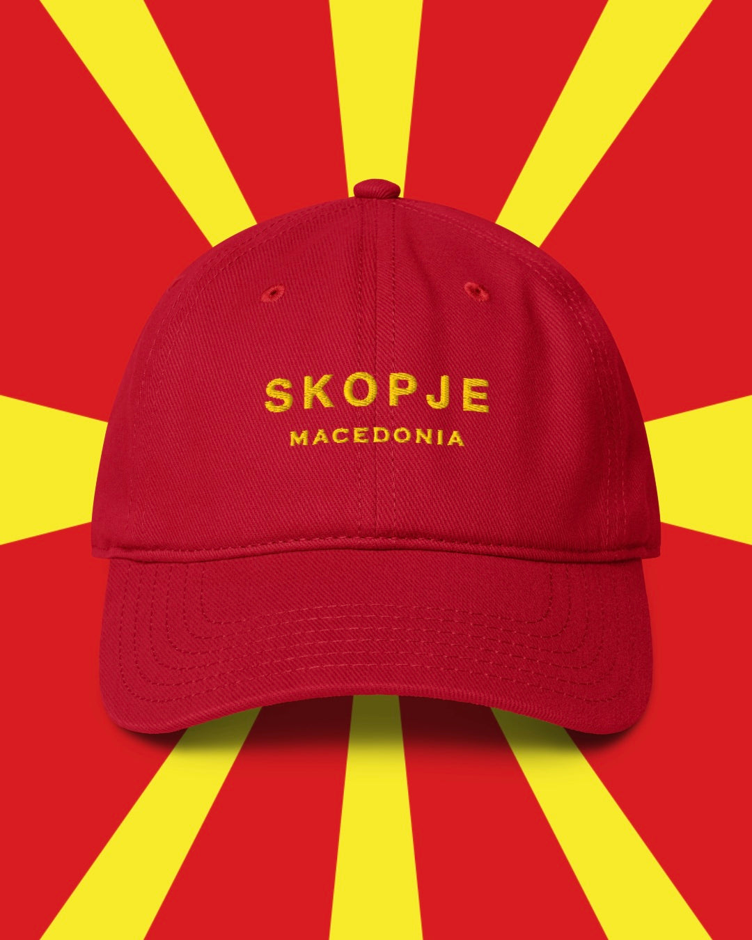 SKOPJE MACEDONIA TOURIST Low-profile baseball cap