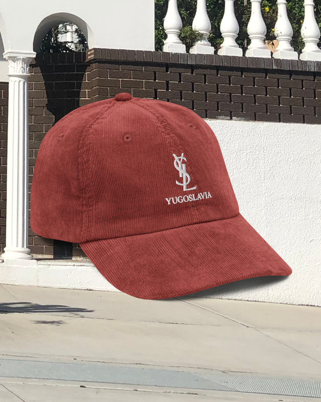 YSL YUGOSLAVIA TOURIST Vintage Corduroy Hat