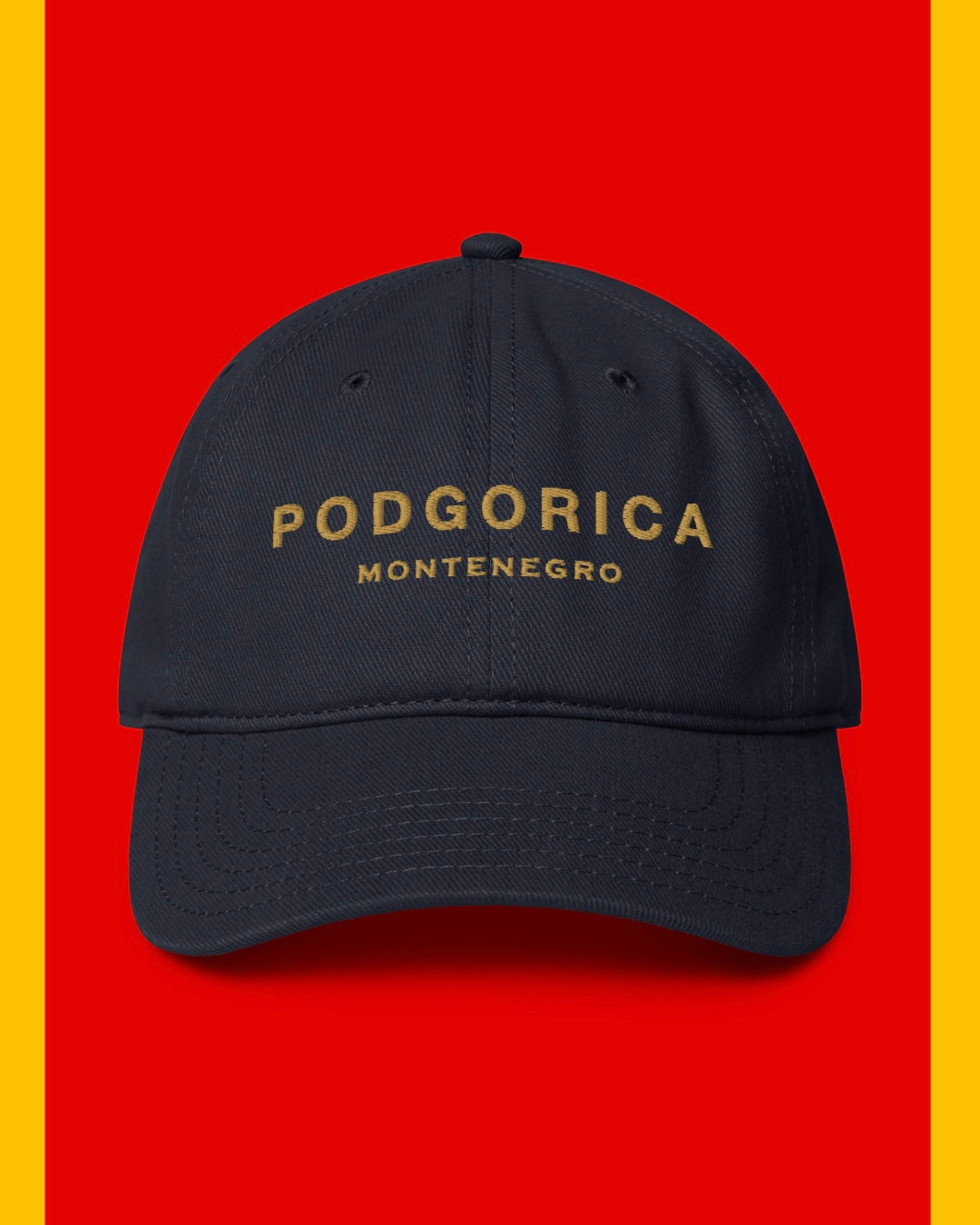 PODGORICA MONTENEGRO TOURIST Low-profile baseball cap