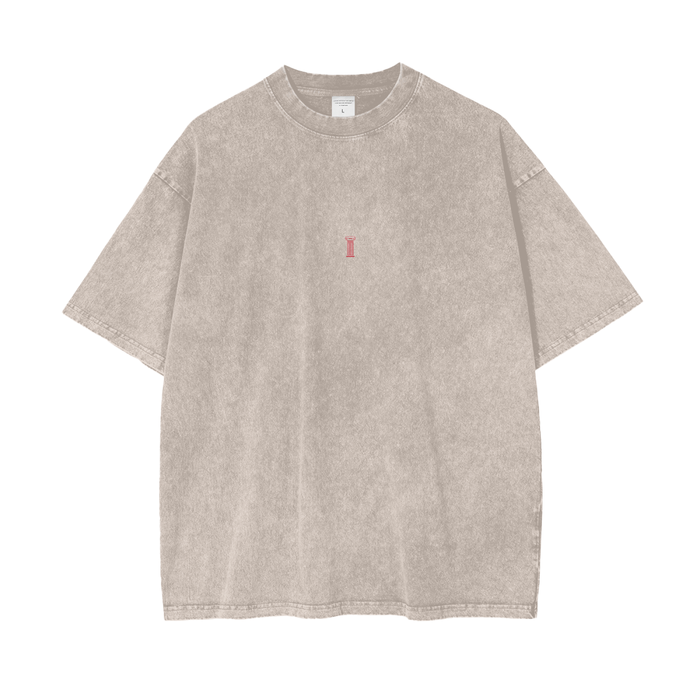 ZDRAVO AMORE MIO COVERBACK (IVORY) Oversize Snow Washed T-Shirt