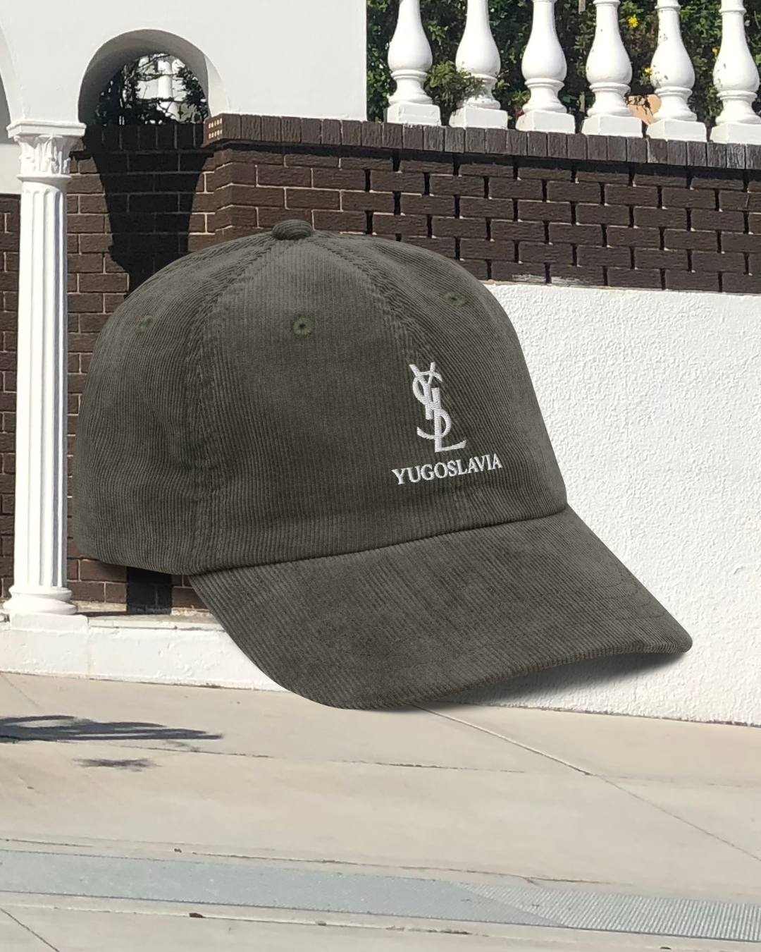 YSL YUGOSLAVIA TOURIST Vintage Corduroy Hat