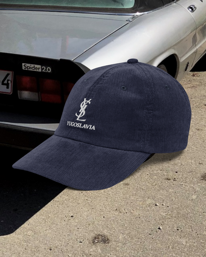 YSL YUGOSLAVIA TOURIST Vintage corduroy cap