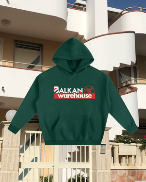 BALKAN WAREHOUSE TOURIST Oversize Fleeced Hoodie