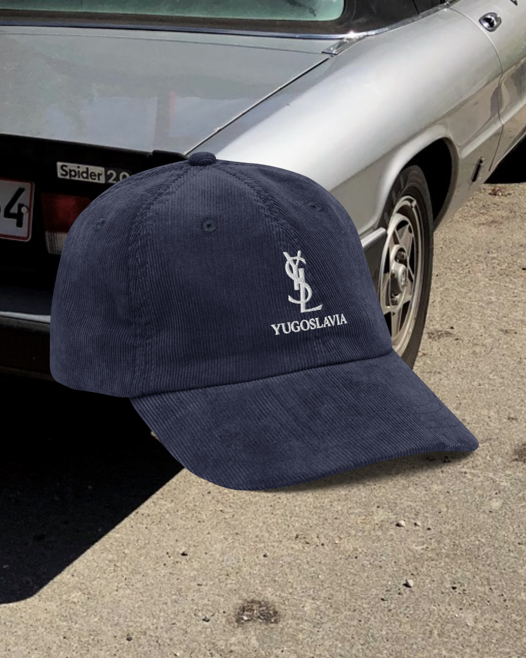 YSL YUGOSLAVIA TOURIST Vintage corduroy cap