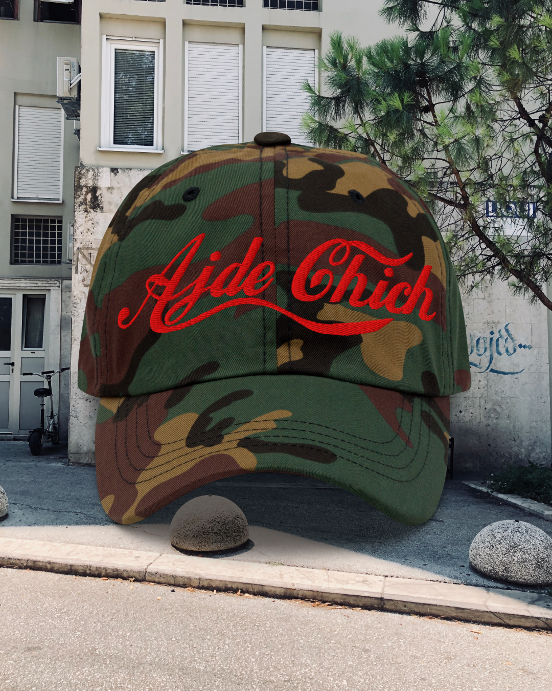 AJDE CHICH TOURIST Camo Dad hat