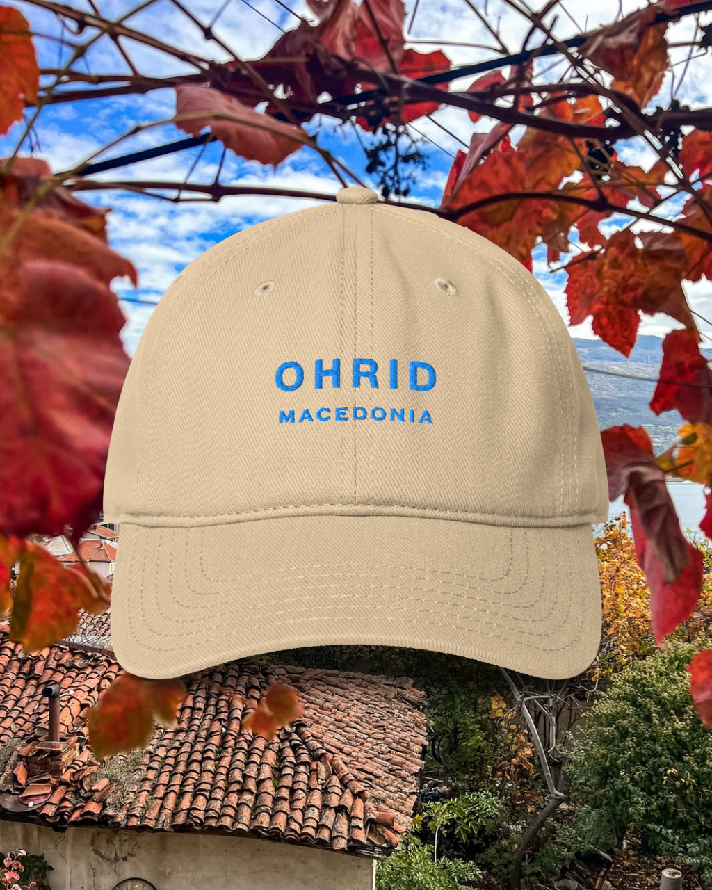 OHRID MACEDONIA TOURIST Low-Profile Baseball Cap