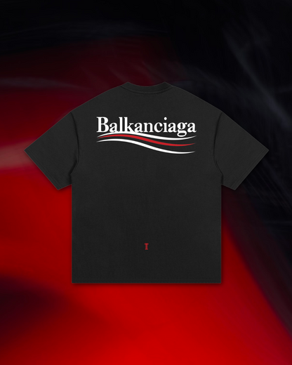 BALKANCIAGA TOURIST (Black) Essential Heavyweight Cotton T-Shirt