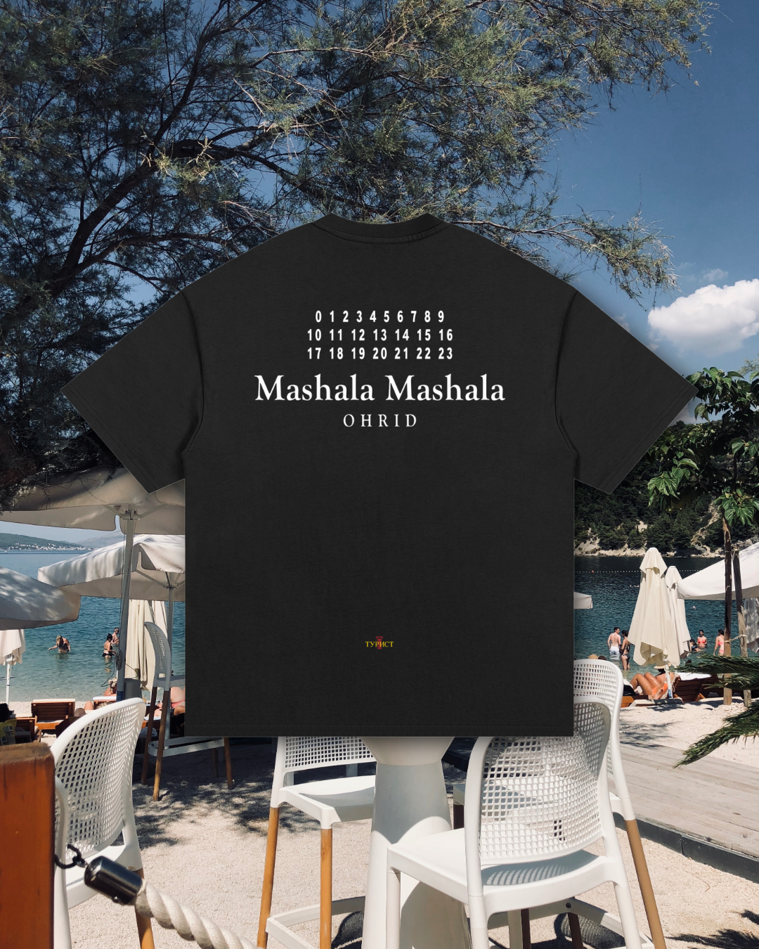 MAISON MASHALA OHRID TOURIST Essential Heavyweight Cotton T-Shirt