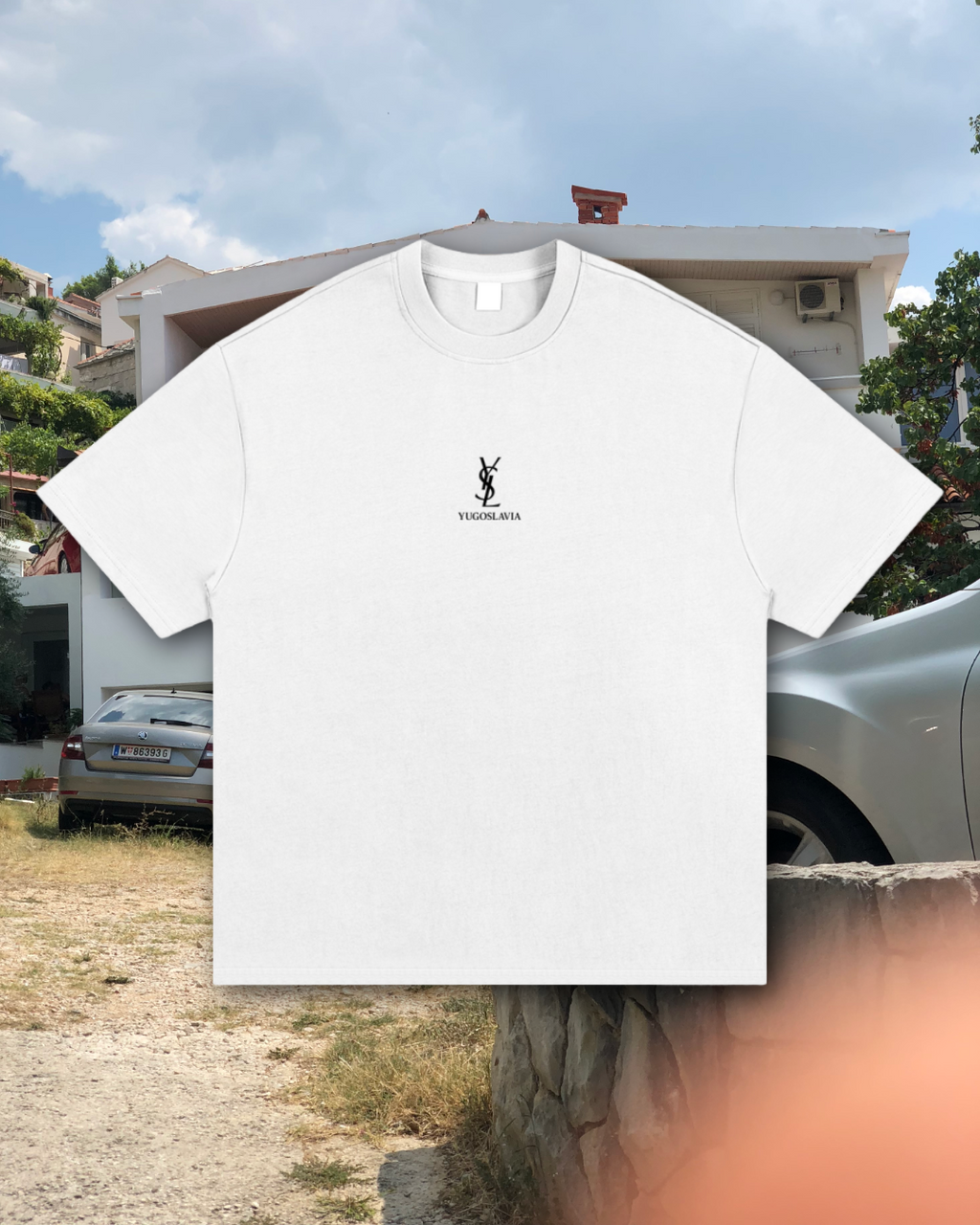 YSL YUGOSLAVIA TOURIST Essential Heavyweight Cotton T-Shirt