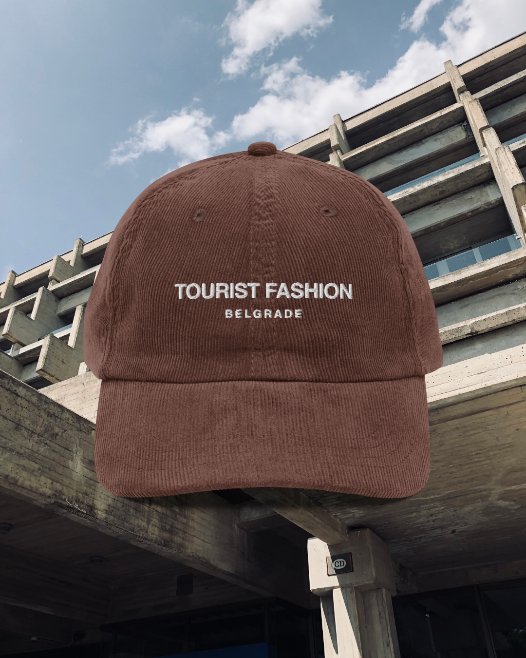 TOURIST FASHION BELGRADE Vintage corduroy cap