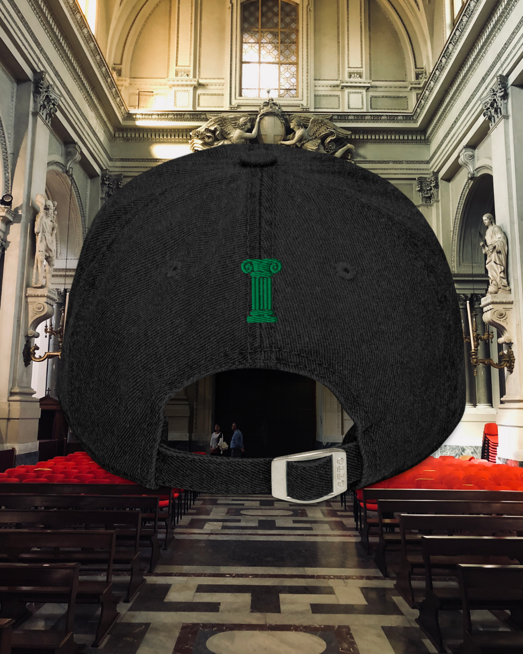 RAINBOW TOURIST (Black) Embroidered Denim Hat