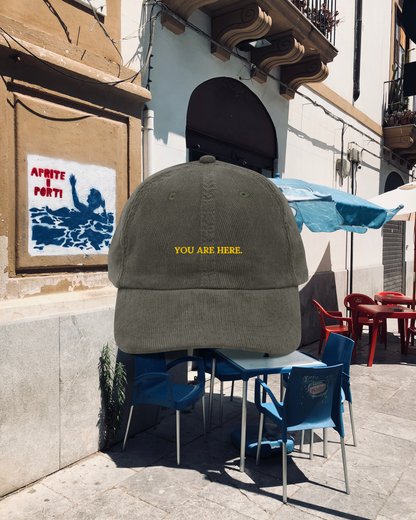 YOU ARE HERE Corduroy Dad Hat