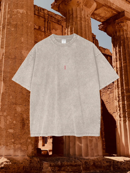 ZDRAVO AMORE MIO COVERBACK (IVORY) Oversize Snow Washed T-Shirt