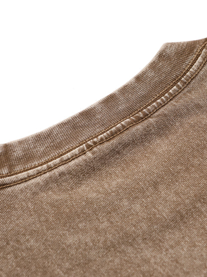 EVERYBODY HURTZ (APRICOT) Oversize Snow Washed T-Shirt