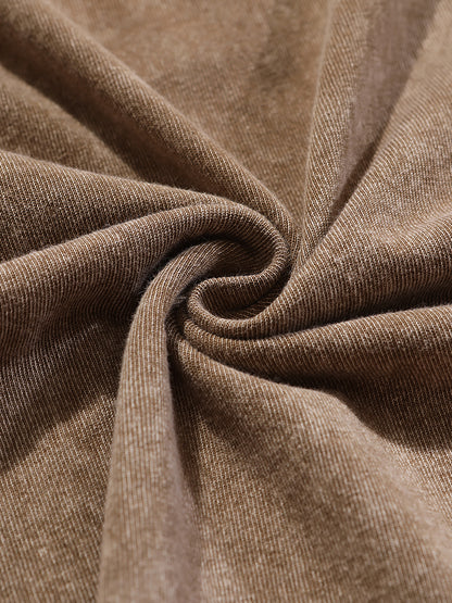 EVERYBODY HURTZ (APRICOT) Oversize Snow Washed T-Shirt